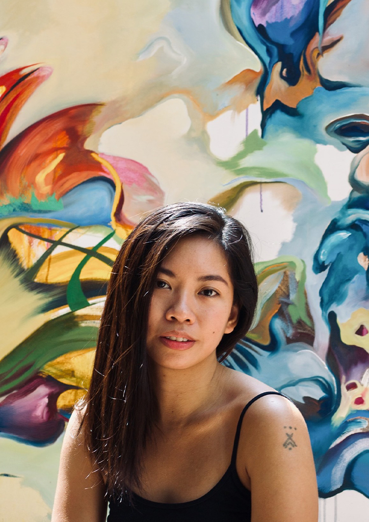 Best of Both Worlds—As someone who constantly travels back and forth between the Philippines and Texas, USA, Faye Pamintuan's works are heavily inspired by the two countries. Likewise, she sells her work both physically and online in galleries, as well as through social media.