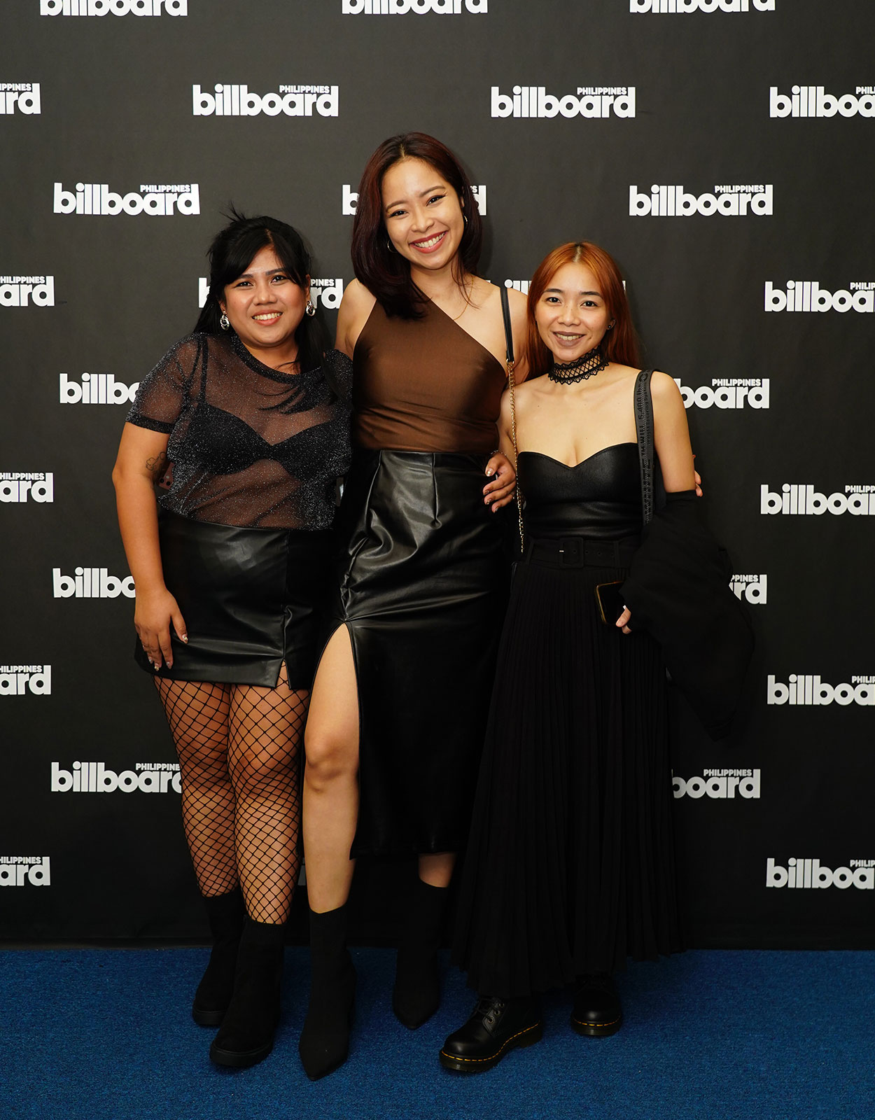 Mela Ballano, Label Head of Star Music; Naomi Enriquez, Head of International Marketing & Partnerships of ABS-CBN Music; and Marey Garcia, Label Head of Tarsier Records