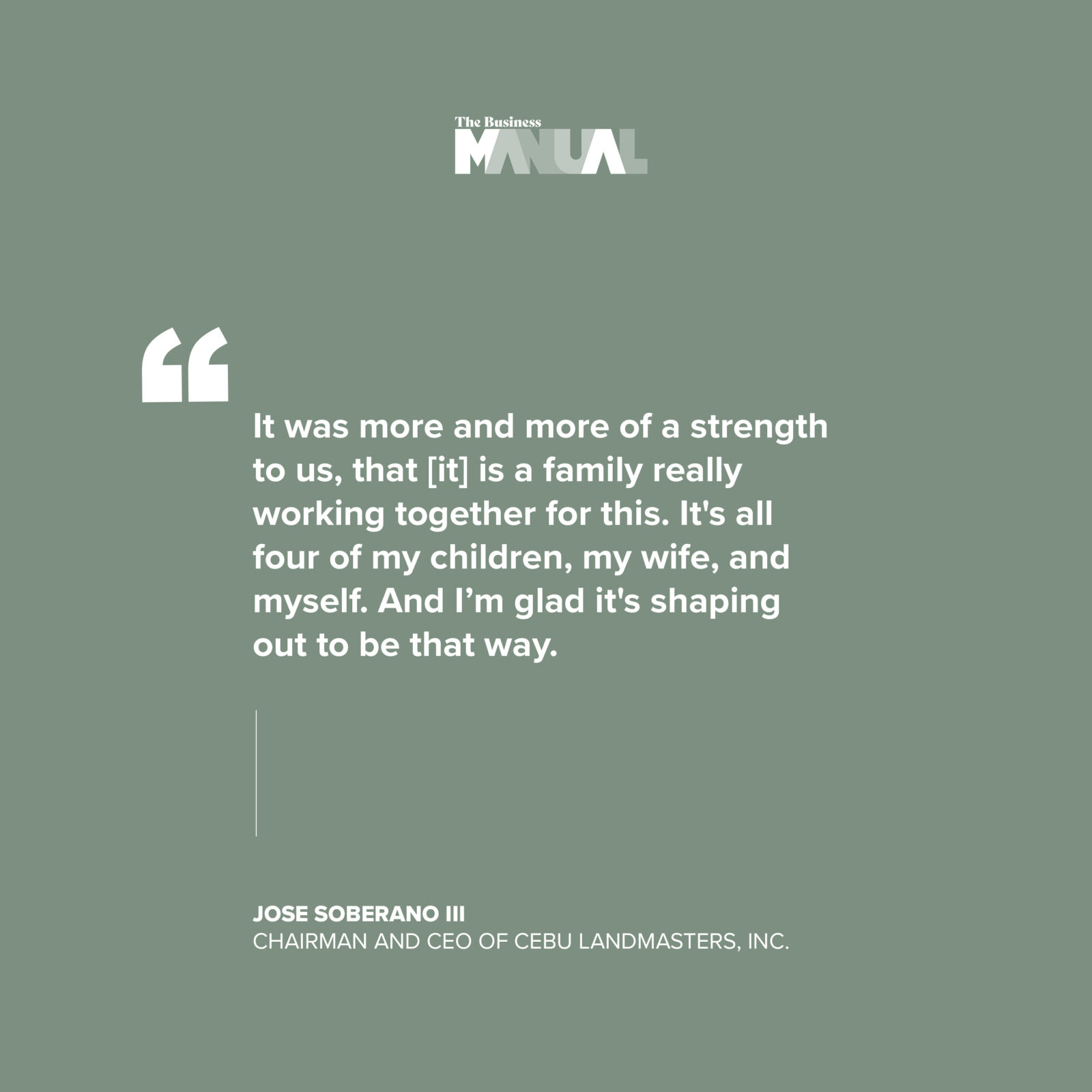 Serving Local Communities, Building the Future Jose Soberano III