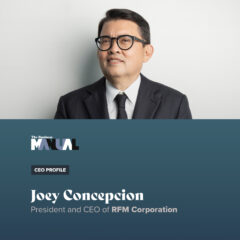 Joey Concepcion is the President and CEO of RFM Corporation and the founder of Go Negosyo—a non-profit organization that helps MSMEs. 